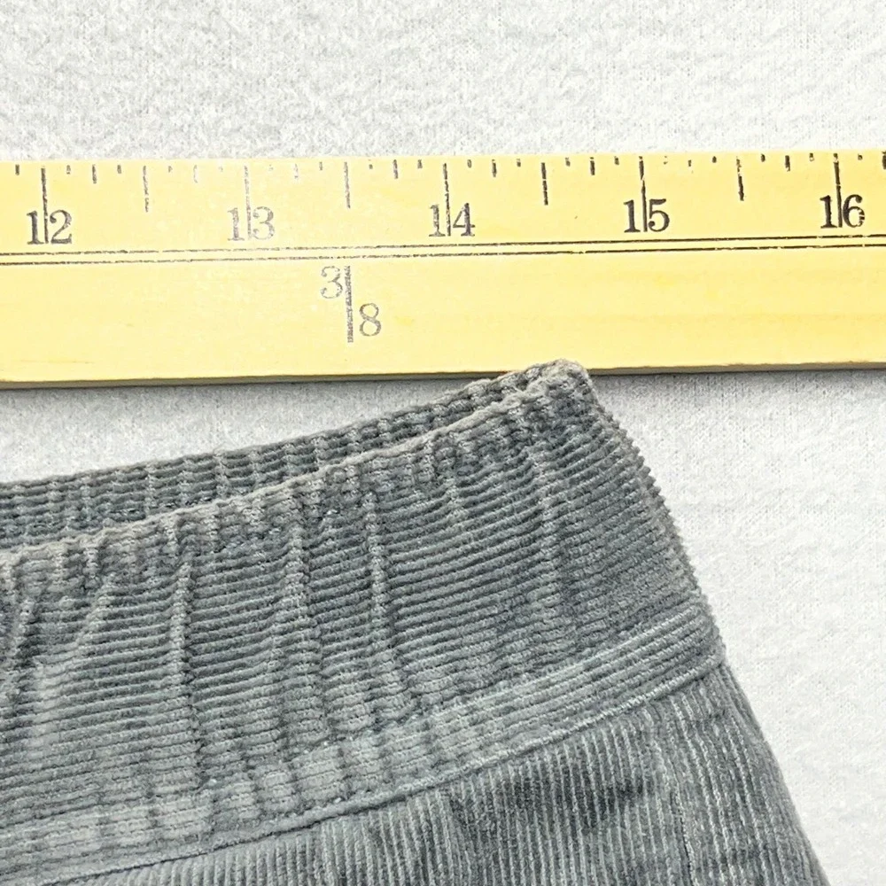 Vuori Mens Corduroy Pants Charcoal Grey Elastic Waist V440 Size M